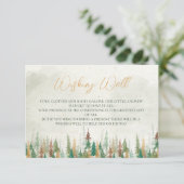 水色の素朴森の松の木 エンクロージャーカード (スタンド正面)