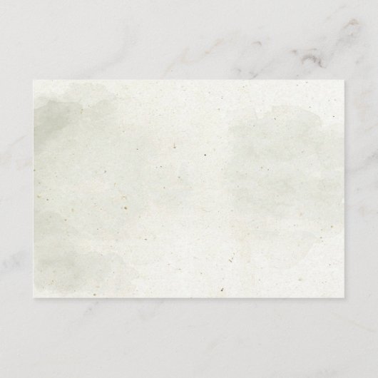 水色の素朴森の松の木 エンクロージャーカード (裏面)