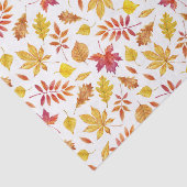 水色の素朴紅葉パターン 薄葉紙 (詳細)