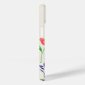 水色の絵を描花の集合 Case-Mate iPhoneケース (裏面 / 右)