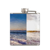 水色の絵画-カリフォルニアに夢を見ること フラスク (裏面)