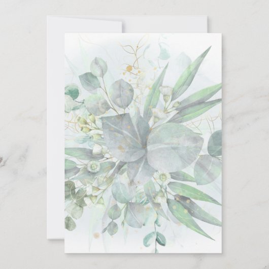 水色の緑 | 結婚s 招待状 (裏面)