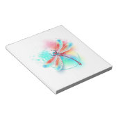 水色の背景に赤いトンボ ノートパッド (アングル)