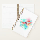 水色の背景に赤いトンボ プランナー手帳 (ディスプレー)