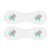 水色の背景に赤いトンボ 野球ボール (パネル)