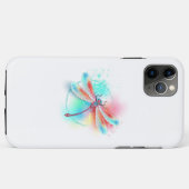 水色の背景に赤いトンボ Case-Mate iPhoneケース (裏面(横))