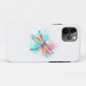水色の背景に赤いトンボ Case-Mate iPhoneケース (裏面(横))