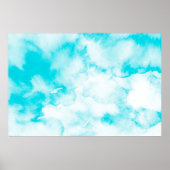 水色の背景（青） ポスター (正面)