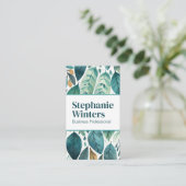 水色の背離れ景 名刺 (スタンド正面)