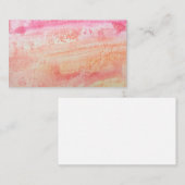 水色の自然な質のスタイルの名刺 名刺 (正面/裏面)