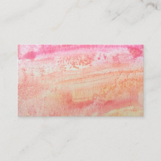 水色の自然な質のスタイルの名刺 名刺 (正面)