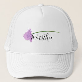 水色の花と名前Trucker Hat キャップ