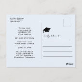 水色の花の写真院号発表会 ポストカード (裏面)