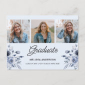 水色の花の写真院号発表会 ポストカード (正面)