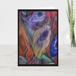 水色の花イースター シーズンカード