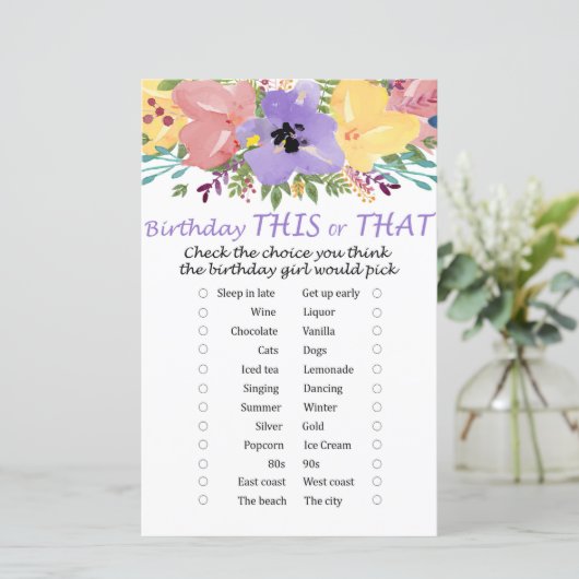 水色の花誕生日このゲームまたはそのゲーム (スタンド正面)