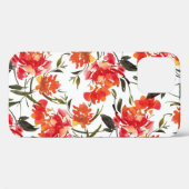 水色の花、手描きのシームレスなパターン。 Case-Mate iPhoneケース (裏面 (横))