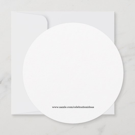 水色の花 招待状 (裏面)