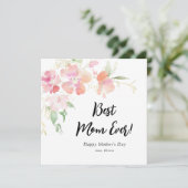 水色の花happy mother's day card シーズンカード (スタンド正面)