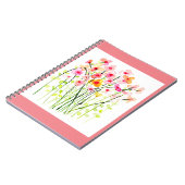 水色の草花 ノートブック (左側)