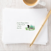 水色の荒野の共通のルーンの鳥のアドレス ラベル (インサイチュ)