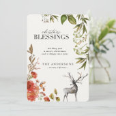 水色の葉はクリスマスカードを詰める。 シーズンカード (スタンド正面)