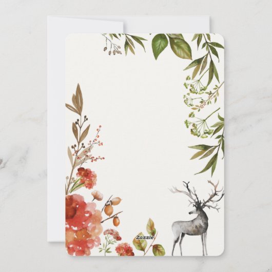 水色の葉はクリスマスカードを詰める。 シーズンカード (裏面)