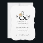 水色の葉アンパサンド セーブザデート<br><div class="desc">水の色の葉アンパサンド日付を保存。</div>