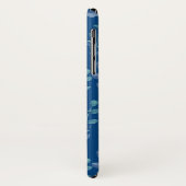 水色の葉パターン(クラシック青) Case-Mate iPhoneケース (裏面/左)