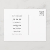 水色の葉ポストカードを保存 案内ポストカード (裏面)