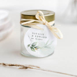 水色の葉結婚のユーカリエレガント フェイバータグ