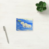 水色の蘭絵画の夢のような雲の空 ポストイット (オフィス)