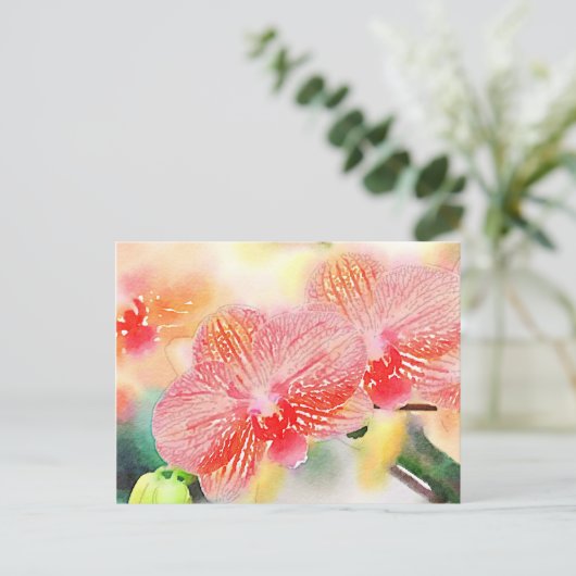 水色の蘭 ポストカード (スタンド正面)