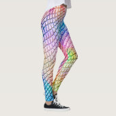水色の蛇皮 レギンス (右)