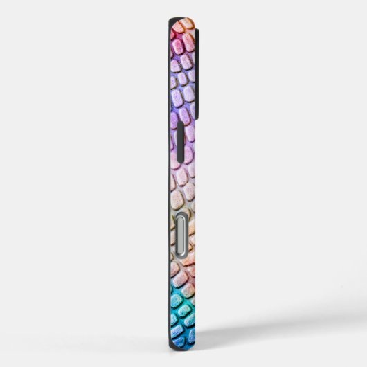 水色の蛇皮 Case-Mate iPhoneケース (裏面 / 右)