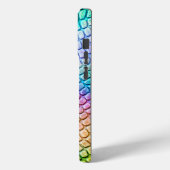 水色の蛇皮 Case-Mate iPhoneケース (裏面 / 左)