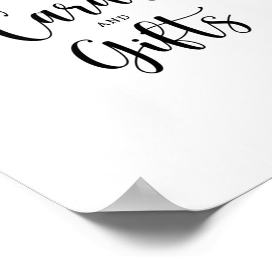 水色の蜂のフローラカードとギフト赤ちゃんシャワー ポスター (角)