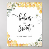 水色の蜂のベビーは甘いポスター ポスター (正面)