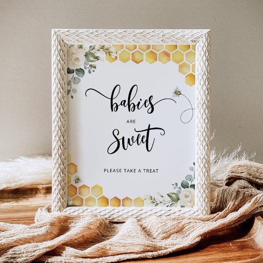 水色の蜂のベビーは甘いポスター ポスター