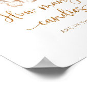 水色の蝶のフローラはキャンディーの数を推測 ポスター (角)