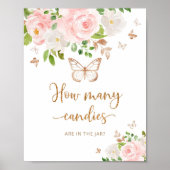 水色の蝶のフローラはキャンディーの数を推測 ポスター (正面)