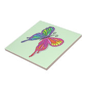 水色の蝶 タイル (側面)