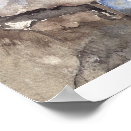 水色の象 ポスター (角)