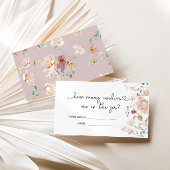 水色の野花はキャンディーの数を推測する エンクロージャーカード