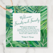 水色の野草の緑 フェイバータグ (正面)