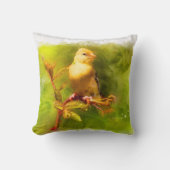 水色の金魚 クッション (正面)