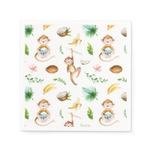 水色の間抜けサル