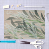 水色の離れティッシュペーパーTan Streaked 薄葉紙 (クラフト)