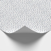 水色の雨滴、藍色のシームレスなパターン。 ラッピングペーパー (角)