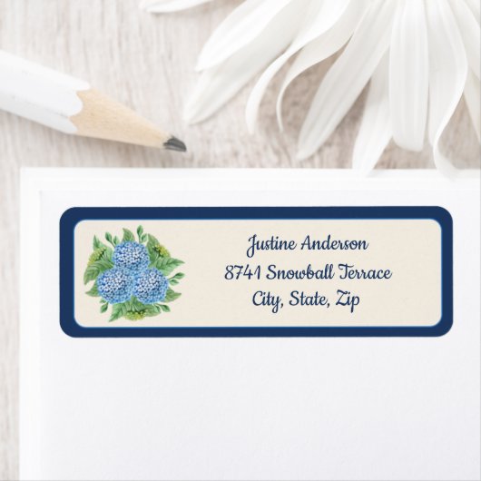 水色の雪玉 ラベル (インサイチュ)